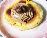 初、モンブランスライムパンケーキ♡作り方16写真