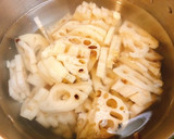 蓮根とピーマンのカレーツナマヨ和え作り方1写真