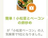 簡単！小松菜とベーコンの卵炒め作り方10写真