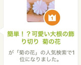 簡単！？可愛い大根の飾り切り 菊の花作り方9写真