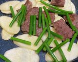 マコモダケと牛肉の炒め物作り方4写真