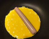 簡単！玉子焼きin魚肉ソーセージ！作り方3写真