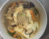 お一人様簡単洋風甘辛オイ梅味豆腐野菜炒め作り方22写真