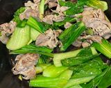 チンゲン菜と豚肉の塩だれ炒め作り方3写真