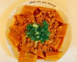 かぼちゃと鶏ひき肉のそぼろあんかけ作り方6写真