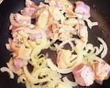 鶏モモ肉と玉ねぎのパングラタン作り方2写真