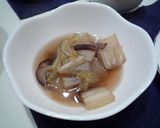 温か美味しい白菜とベーコンのスープ作り方3写真