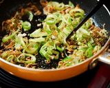 ネギとじゃこのパスタ作り方1写真