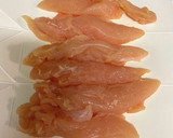鶏ささみとピーマンと玉ねぎのマヨ醤油炒め作り方5写真
