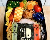 ②キャラ弁スイッチ(switch)弁当★作り方1写真