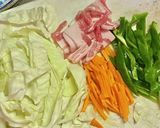 梅肉でさっぱり焼きそば作り方1写真