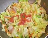 梅肉でさっぱり焼きそば作り方7写真