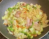 梅肉でさっぱり焼きそば作り方8写真