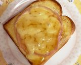 ハムチーズのハニーマヨトースト♡作り方3写真