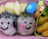 親子&姉妹おにぎり #園児弁当作り方4写真