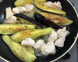なすと鶏むね肉のレモン炒め作り方4写真