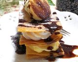 春巻の皮でチョコバナナミルフィーユ作り方10写真
