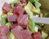 アボカドとマグロのわさび麺つゆ和え作り方4写真