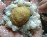 いが栗に変身！海老しんじょ揚げ作り方5写真
