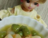 リカちゃん♡えび塩えんどう豆銀あんかけꕤ作り方24写真