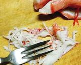 カニカマとしいたけのマヨ焼き作り方1写真