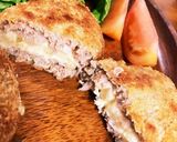 食パンで、かさ増し☆チーズINメンチカツ作り方7写真