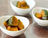 わっぱ弁当*南瓜甘酢あえとコンビーフ卵焼作り方1写真