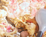 舞茸と牛切り落としのコチュジャン炒め作り方2写真