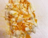 高菜とたまごマヨのバケットピザトースト作り方1写真