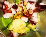 タコの食感good『たこアボカドサラダ』作り方2写真