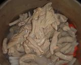 圧力鍋でモツ煮(醤油味)作り方4写真