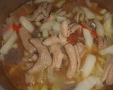 圧力鍋でモツ煮(醤油味)作り方7写真