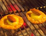 キャンプで!チーズアーモンド焼き作り方1写真