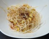 時短簡単美味レンチンで作る豆もやし和え物作り方4写真