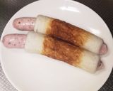 お弁当に最適│ちくわ粗挽きソーセージ詰め作り方4写真