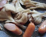 おうち居酒屋★舞茸とベーコンの玉子炒め作り方2写真