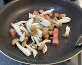 ベーコンとしめじのクリームパスタ作り方3写真