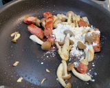 ベーコンとしめじのクリームパスタ作り方4写真