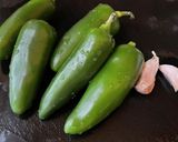 材料３つ ハラペーニョのピクルス作り方1写真