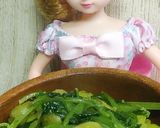 リカちゃん♡塩えんどう豆ほうれん草サラダ作り方16写真