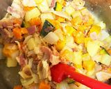 豆乳で作る野菜たっぷりクラムチャウダー作り方4写真