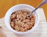 オートミール・塩昆布の出汁茶漬け作り方4写真