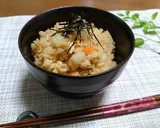 さつまいも と きのこで秋の炊き込みご飯作り方26写真