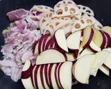 豚肉と根菜の甘辛炒め作り方4写真