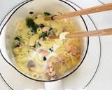 完了期・鮭とほうれん草のクリームパスタ作り方5写真