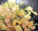 味付けに変化！鮭のゴーヤチャンプルー作り方3写真
