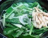 小松菜と豆腐の味噌汁作り方1写真
