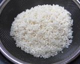 レンコンと牛肉の炊き込み味噌おこわ作り方1写真