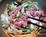 切り干し大根と豚肉と野菜の味噌炒め作り方3写真