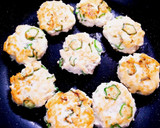 オクラと豆腐のふんわりつくね〜和風あん〜作り方3写真